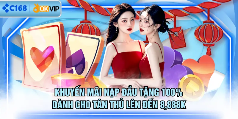 Khuyến mãi nạp đầu tặng 100% dành cho tân thủ lên đến 8,888K